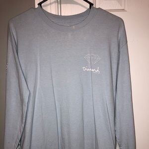 Carolina blue, white Diamond Supply Co long-sleeve